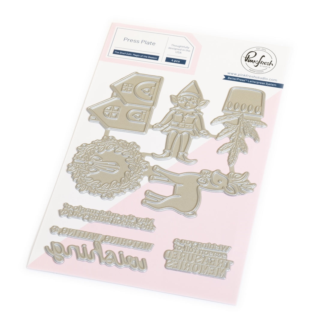 Pinkfresh Studio The Shelf Edit: Magic of the Season press plate