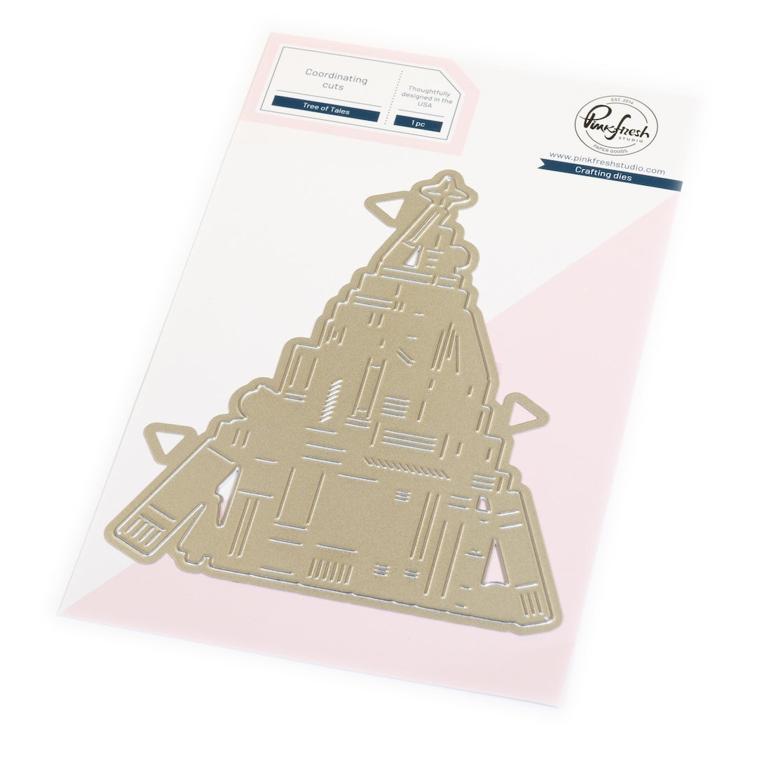 Pinkfresh Studio Tree of Tales stencil / Die Bundle