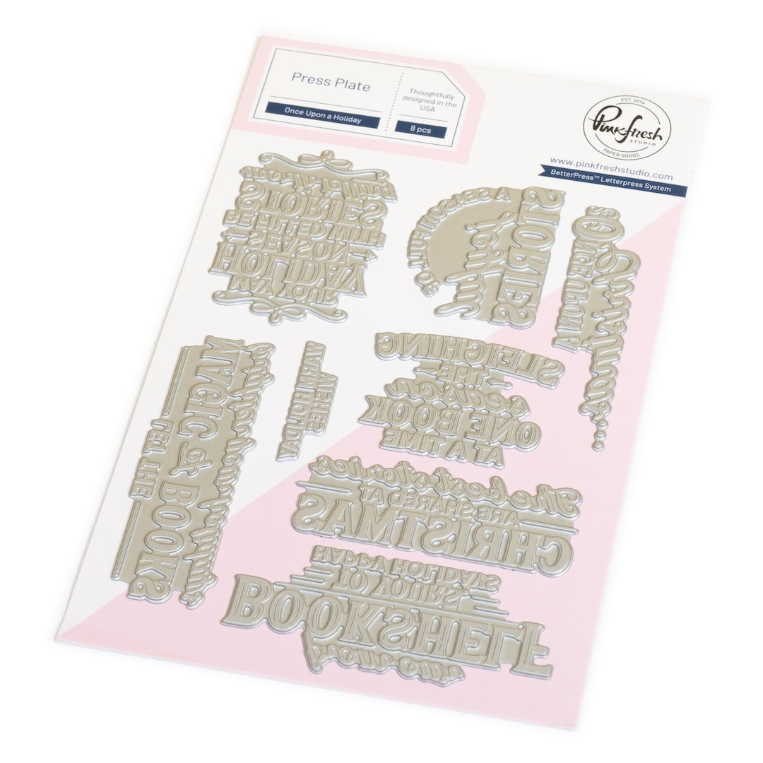 Pinkfresh Studio Once Upon a Holiday press plate