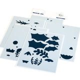 Pinkfresh Studio Timeless Tidings stencil/ Die Bundle