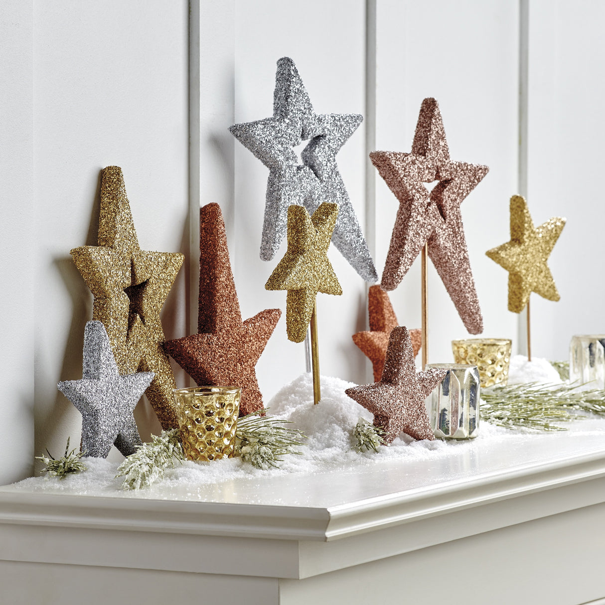 FloraCraft Diamond Dust Glitter 14oz Clear Glass