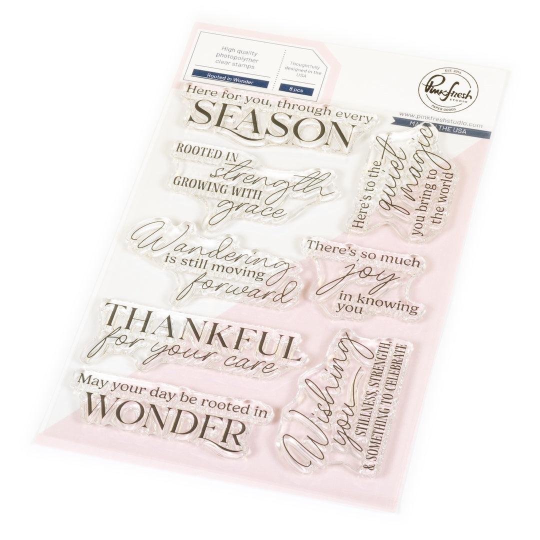 Pinkfresh Studio Rooted in Wonder stamp & Die Bundle