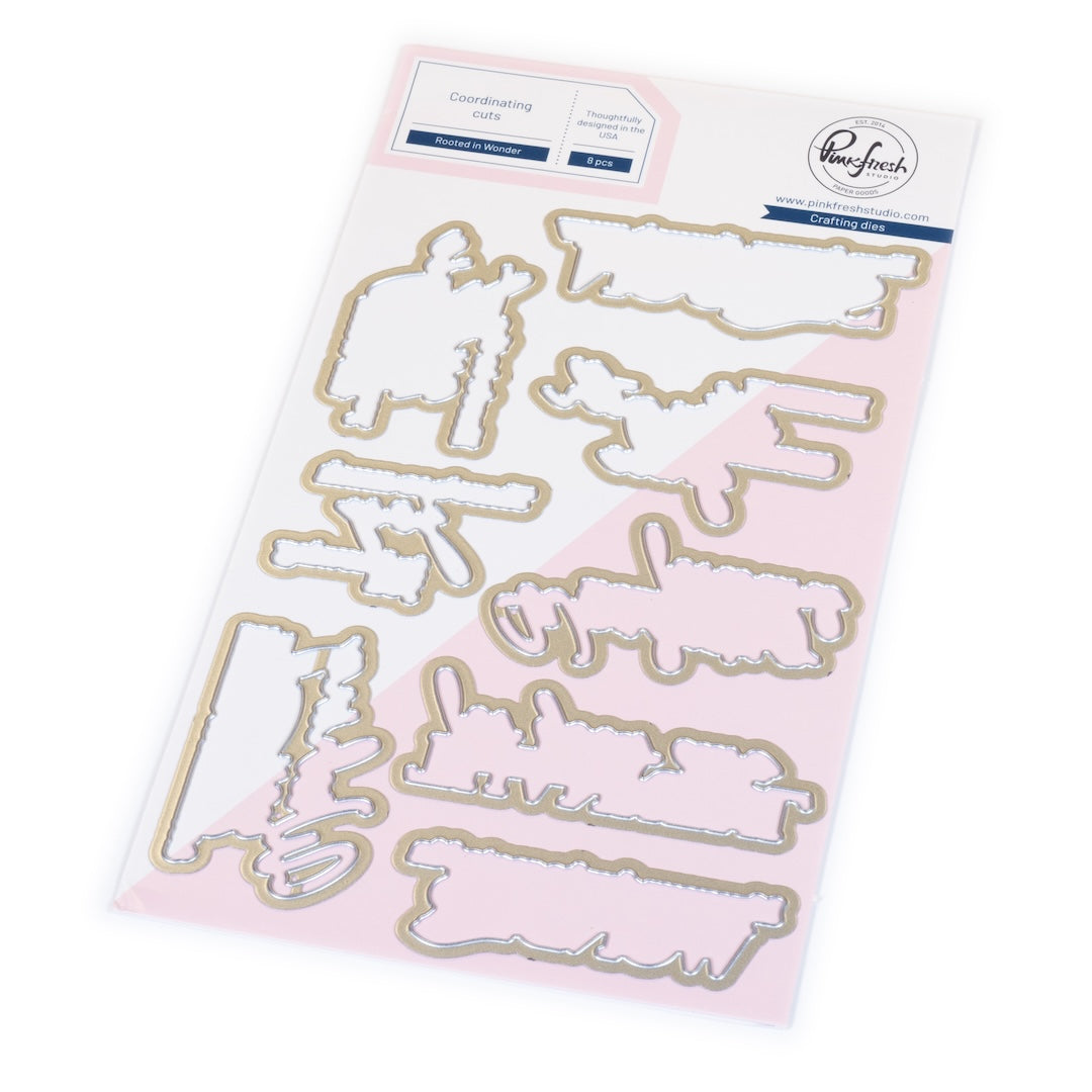 Pinkfresh Studio Rooted in Wonder stamp & Die Bundle