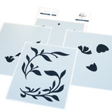 Pinkfresh Studio Moonlit Blooms cling stamp/Die/Stencil Bundle