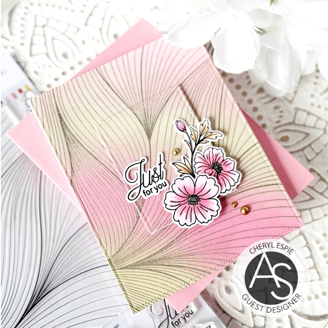 Alex Syberia Designs Abstract Background Stamp Set & Die set