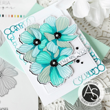 Alex Syberia Designs ASD-STE-PP-7 Minimalist Flowers Stencil Set