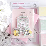Pinkfresh Studio Steeped in Comfort press plate