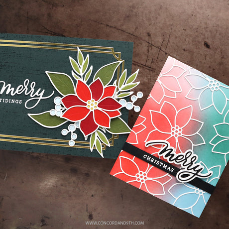 Concord & 9th KW Poinsettia Inlay Dies
