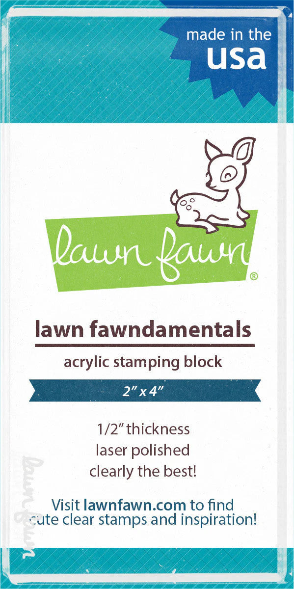 Lawn Fawn  LF0500 - Acrylic Blocks - 2" x 4" Plain Block