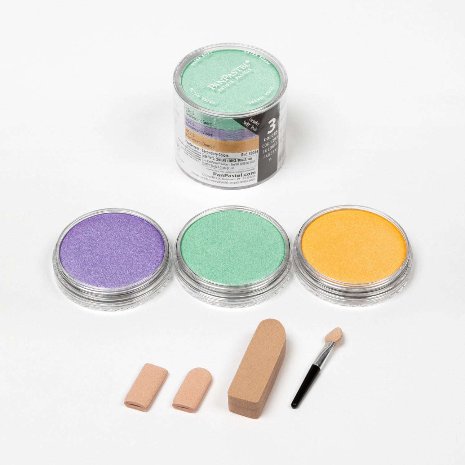 PanPastel Ultra Soft Pastel 3 Colour Pearlescent Secondary Set