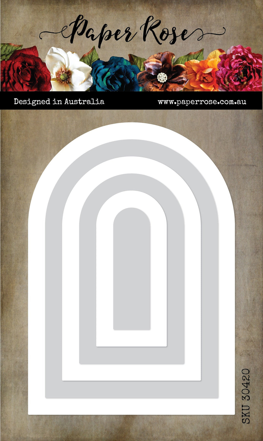 Paper Rose Studio Arch Border Frames Metal Cutting Die 30420