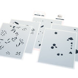 Pinkfresh Studio Bloomscape cling stamp / Die/ Stencil/ Press plate Bundle