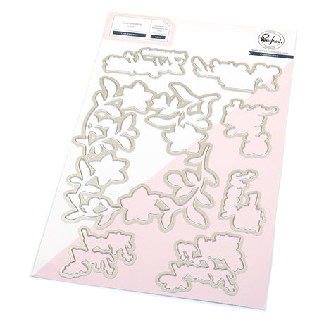 Pinkfresh Studio Lush Elegance stamp / Die / Stencil / Press plate Bundle