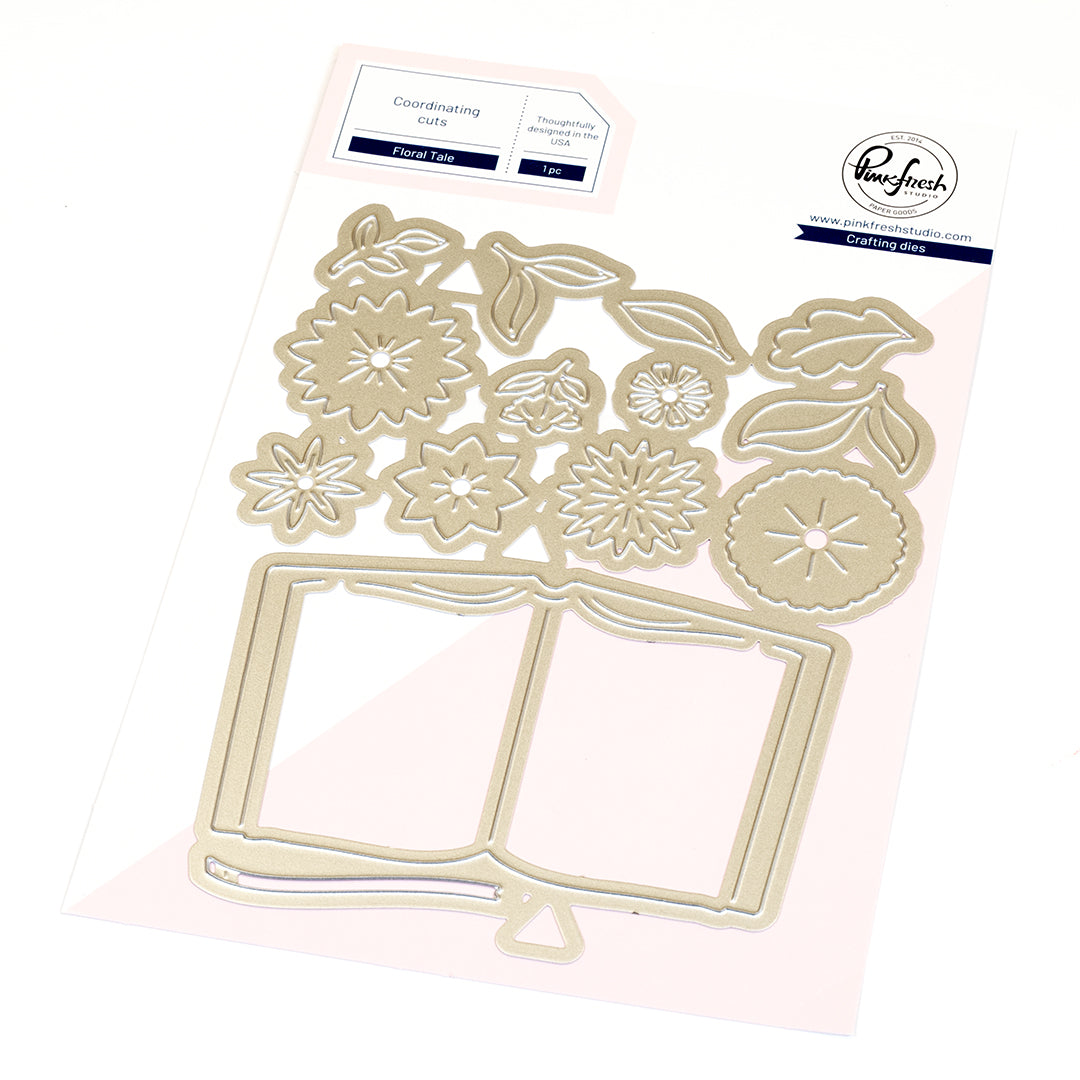 Pinkfresh Studio Floral Tale die/Stencil Bundle