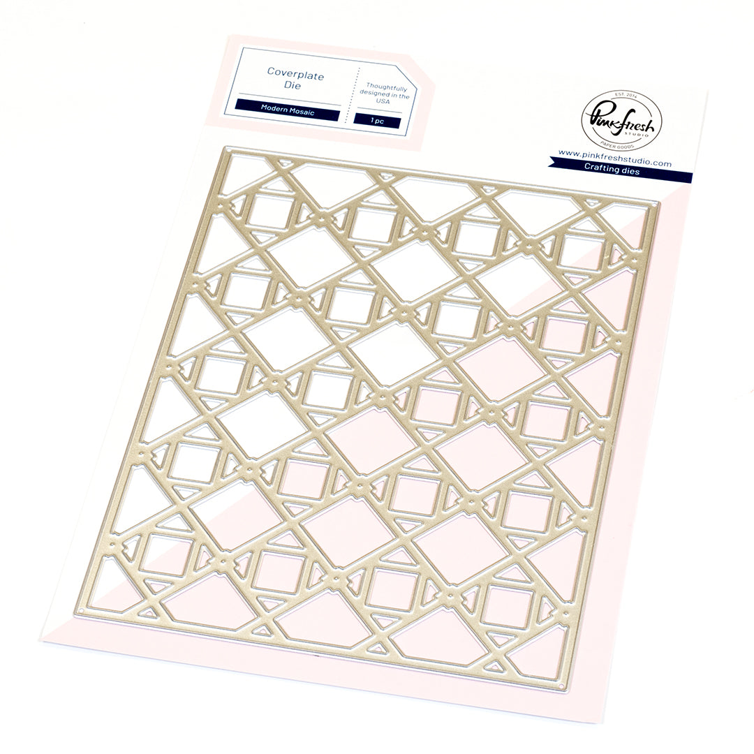 Pinkfresh Studio Modern Mosaic coverplate die