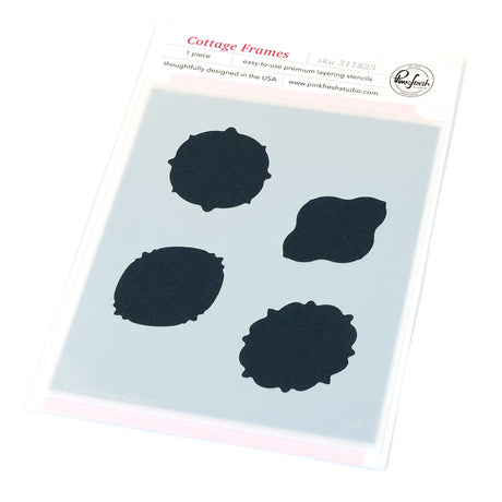 Pinkfresh Studio Cottage Frames Stamp/die/stencil Bundle
