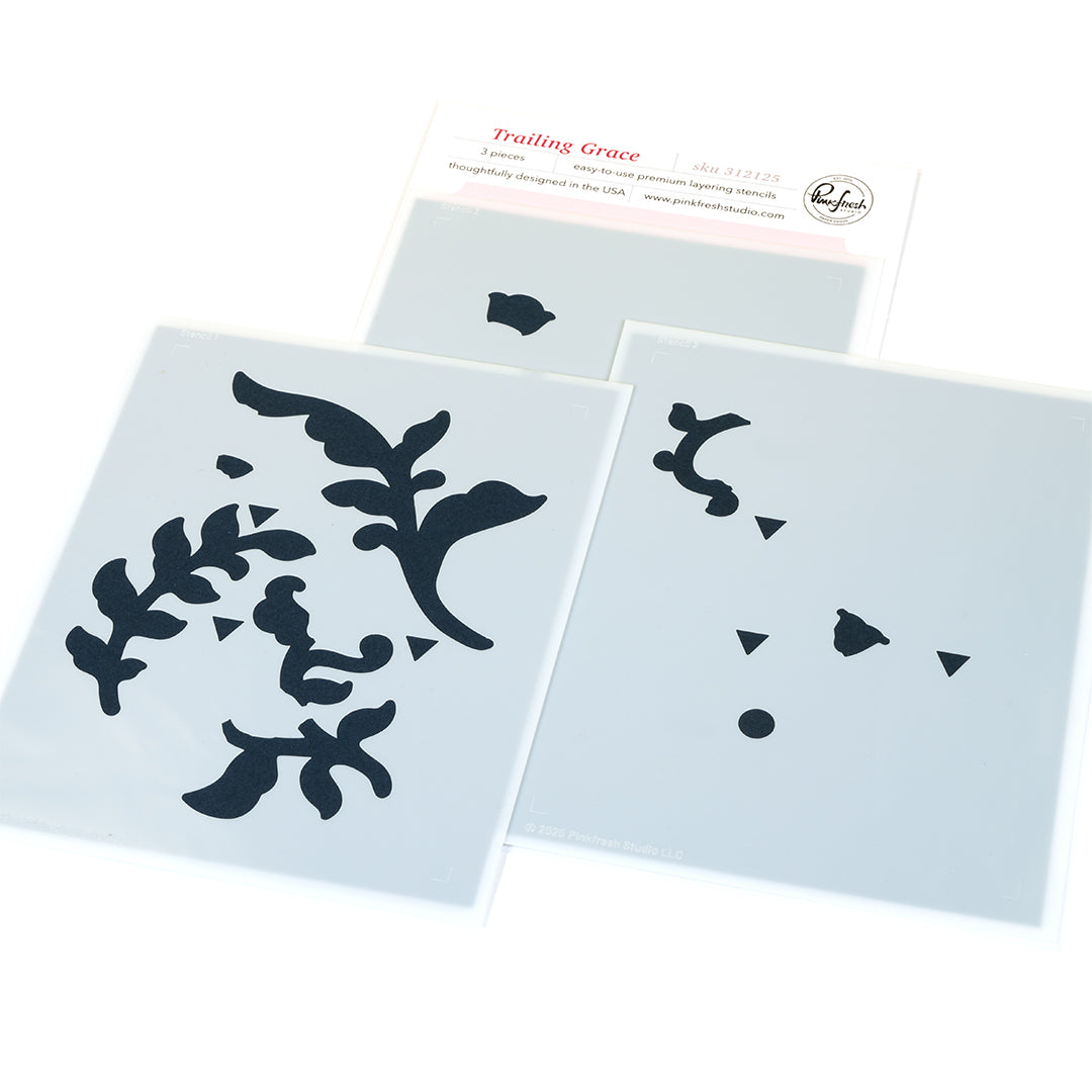 Pinkfresh Studio Trailing Grace die/stencil Bundle