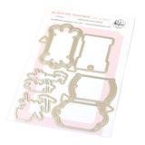 Pinkfresh Studio The Stitch Edit: Thread Spool Floral die / Stamp / stencil Bundle