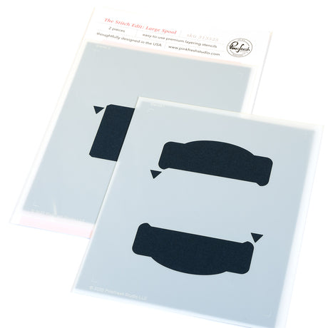 Pinkfresh Studio The Stitch Edit: Large Spool die/ Stencil Bundle