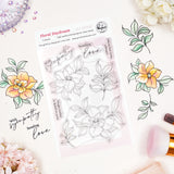 Pinkfresh Studio Floral Daydream stamp, Die and Stencil Bundle