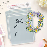 Pinkfresh Studio Lemon Blossom Crest Stamp / die/ Stencil Bundle