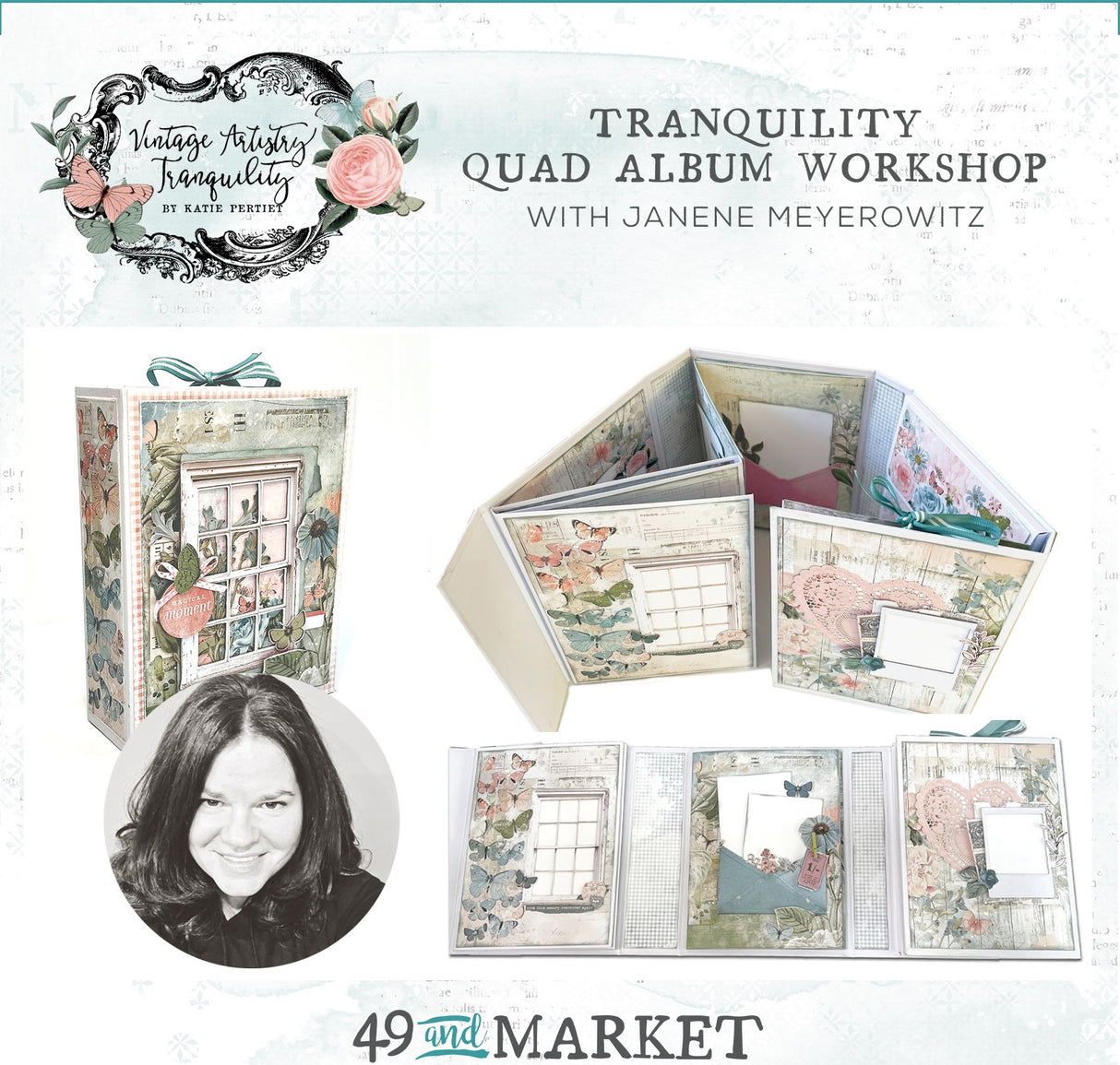 49 and market Vintage Artistry Transquility Quad Album