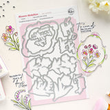 Pinkfresh Studio Blossom Medallion Stamp / Die/ Stencil Bundle