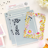 Pinkfresh Studio Sunlit Garden Cling Stamp / Stencil/ Die Bundle