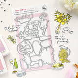 Pinkfresh Studio Citrus Still Life Stamp / Die / Stencil Bundle