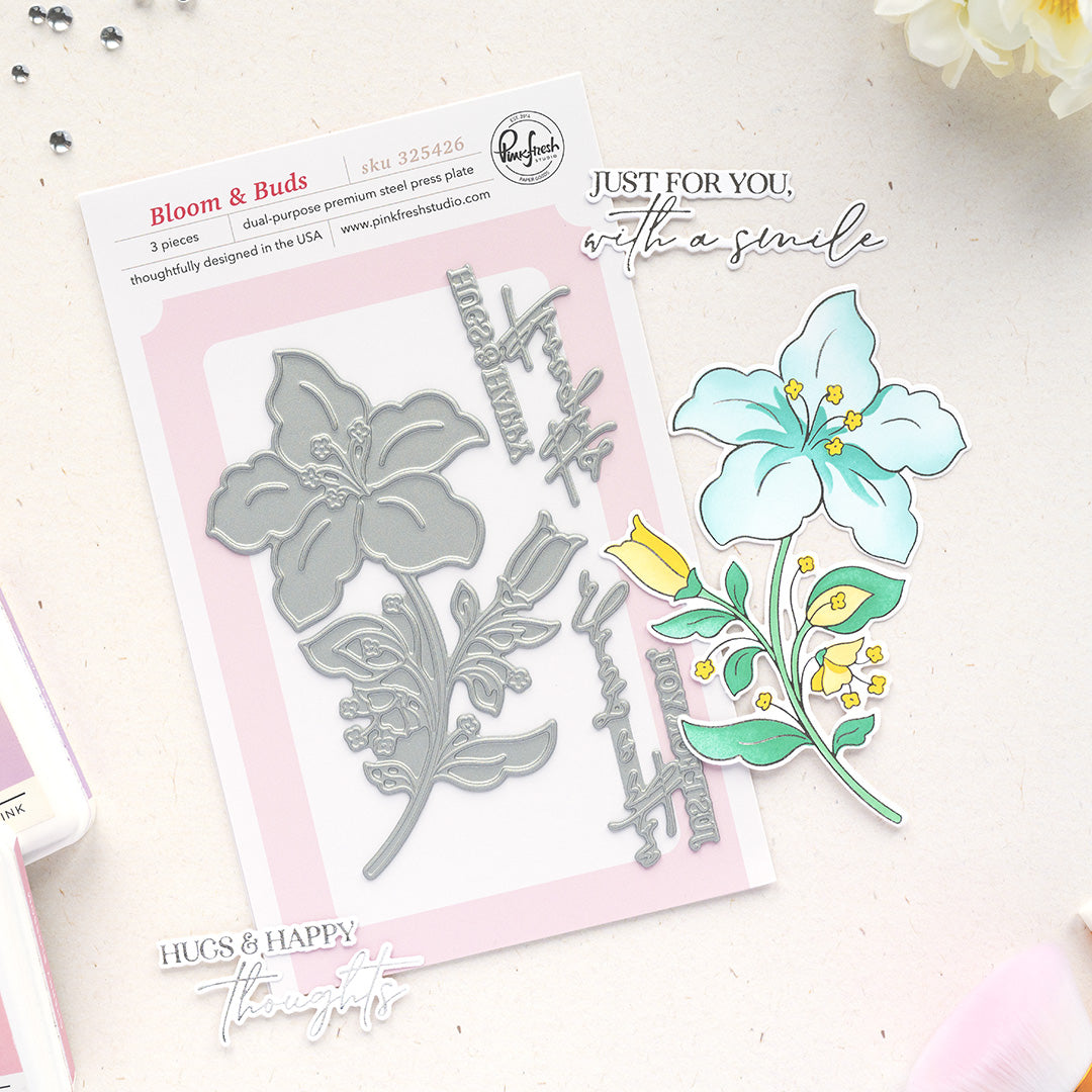 Pinkfresh Studio Bloom & Buds Press Plate