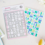 Pinkfresh Studio Block Party Coverplate Die/ Stencil Bundle