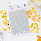 Pinkfresh Studio Gentle Bloomscape die & Stencil Bundle