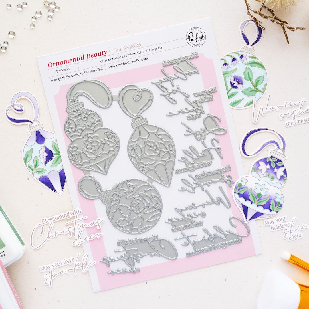 Pinkfresh Studio Ornamental Beauty press plate