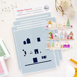 Pinkfresh Studio Holiday Treasures stamp die stencil Bundle