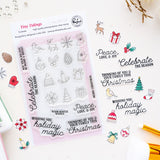 Pinkfresh Studio Tiny Tidings stamp die stencil