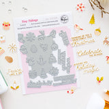Pinkfresh Studio Tiny Tidings press plate