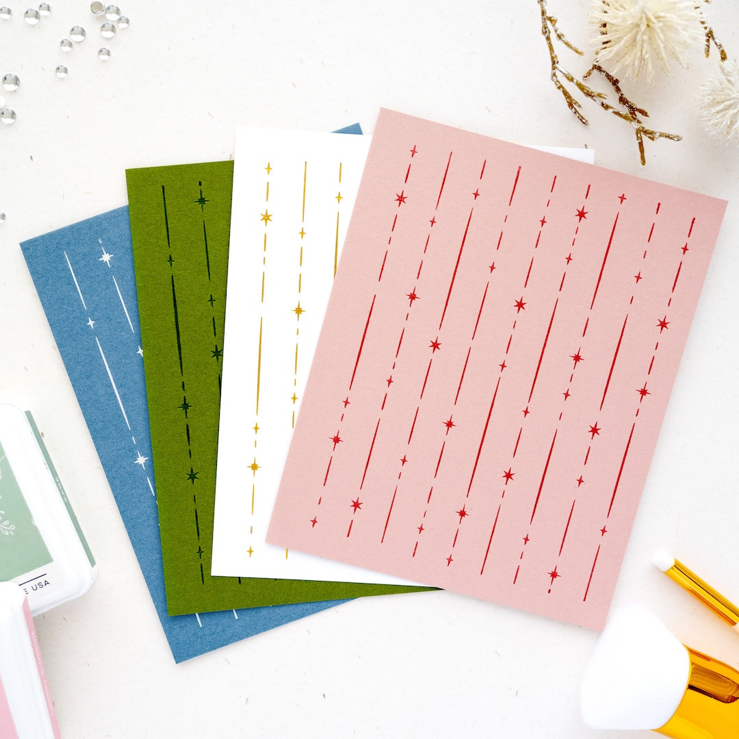 Pinkfresh Studio Starlit Strands press plate