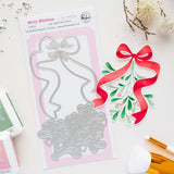 Pinkfresh Studio Merry Mistletoe die stencil bundle