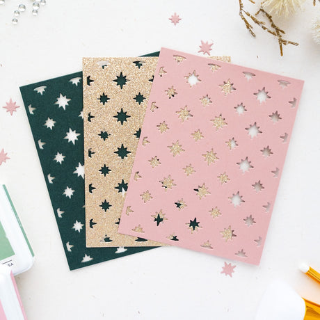 Pinkfresh Studio Celestial Quilt coverplate die