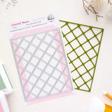 Pinkfresh Studio Celestial Weave coverplate die