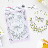Pinkfresh Studio Dragonfly Dreams stencil stamp and die