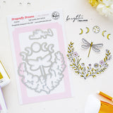 Pinkfresh Studio Dragonfly Dreams stencil stamp and die