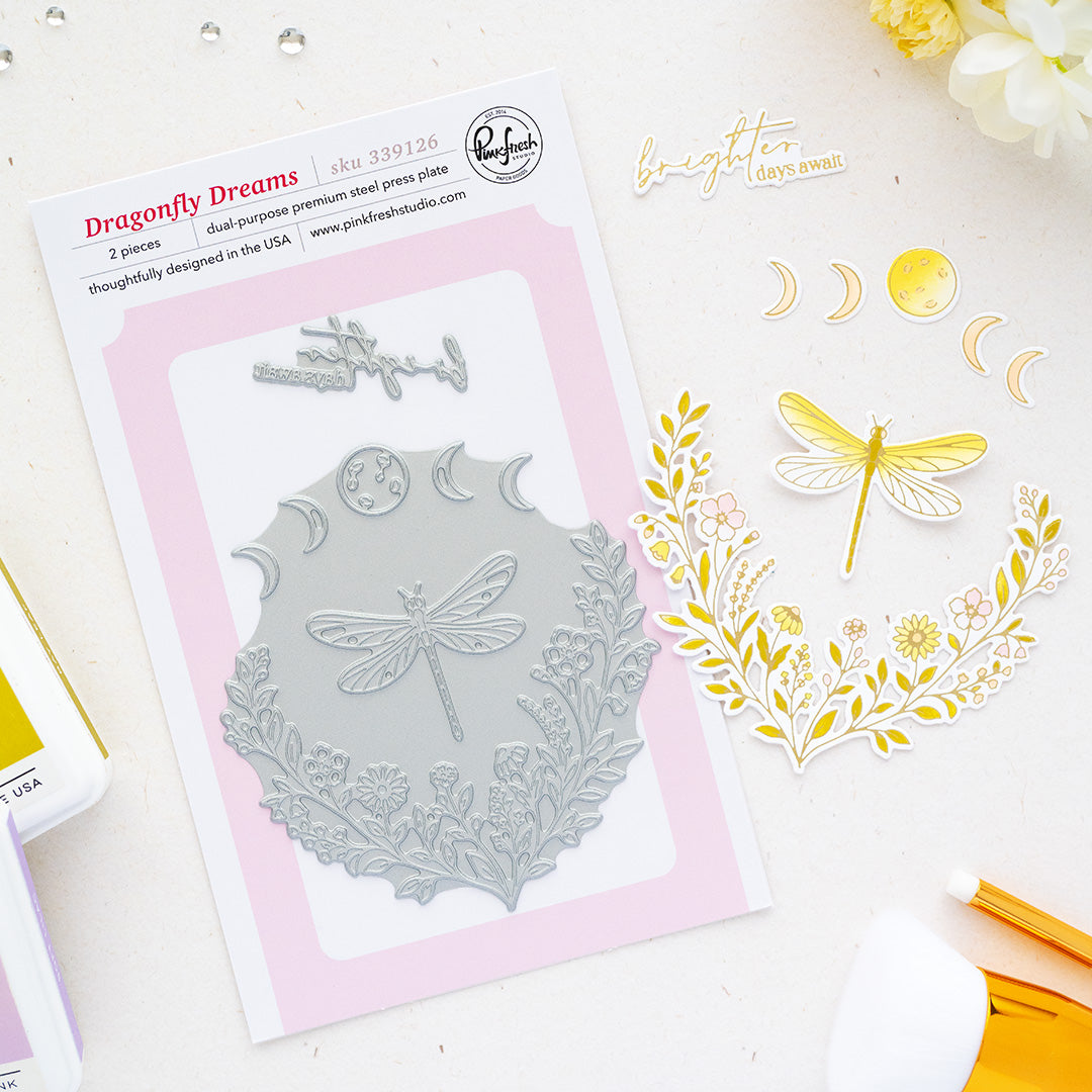 Pinkfresh Studio Dragonfly Dreams press plate
