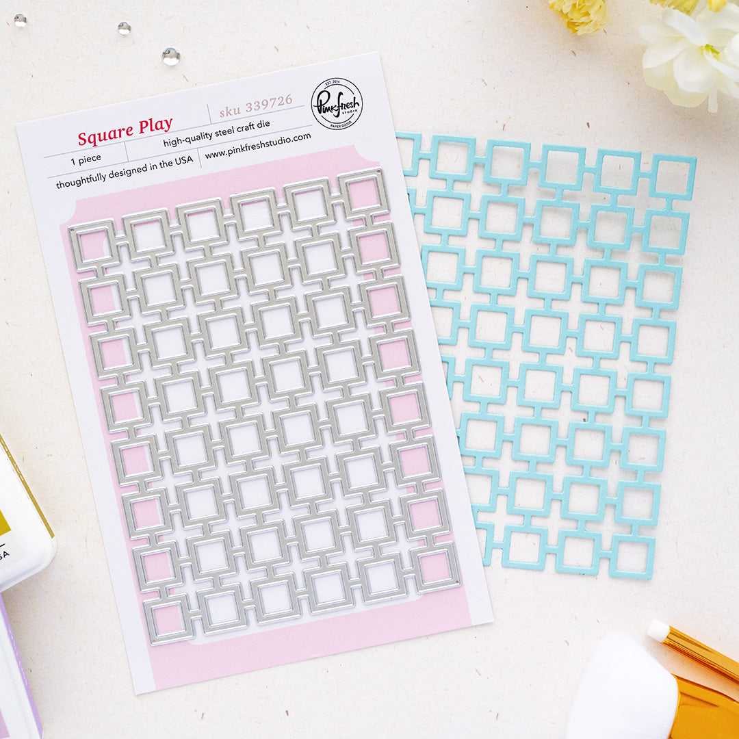 Pinkfresh Studio Square Play coverplate die