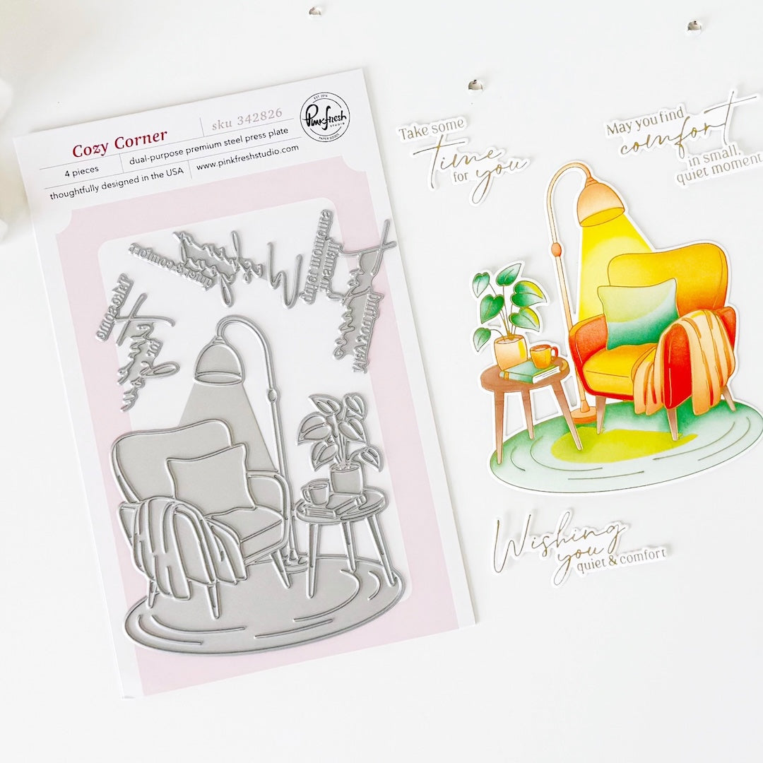 Pinkfresh Studio Cozy Corner Press Plate