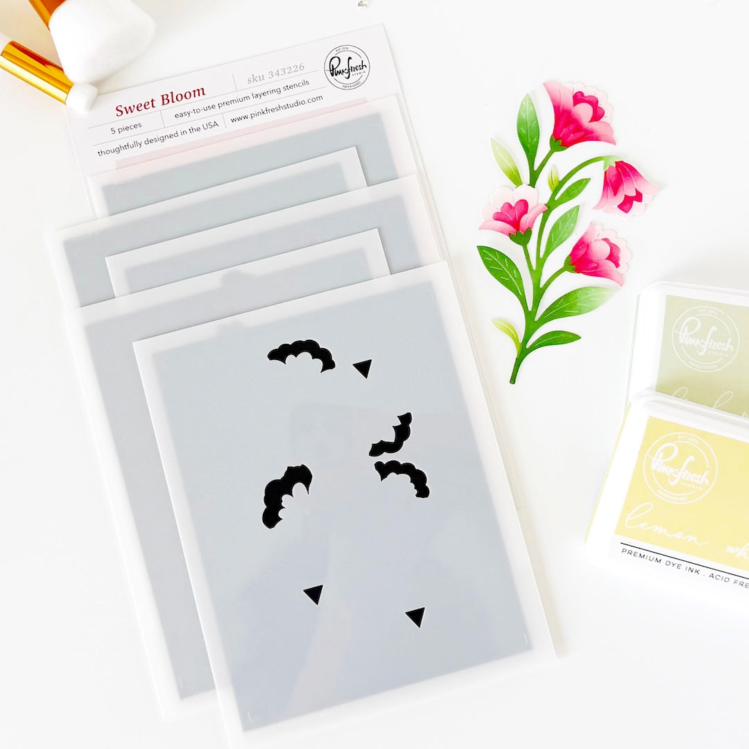 Pinkfresh Studio Sweet Bloom Die Stencil Bundle