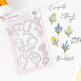 Pinkfresh Studio Petite Florals Stamp, die & stencil Bundle