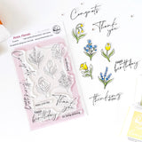Pinkfresh Studio Petite Florals Stamp, die & stencil Bundle