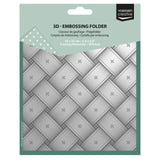Vaessen Creative 3D Embossing Folder Stitched 5.9x5.9" - 3625-0705