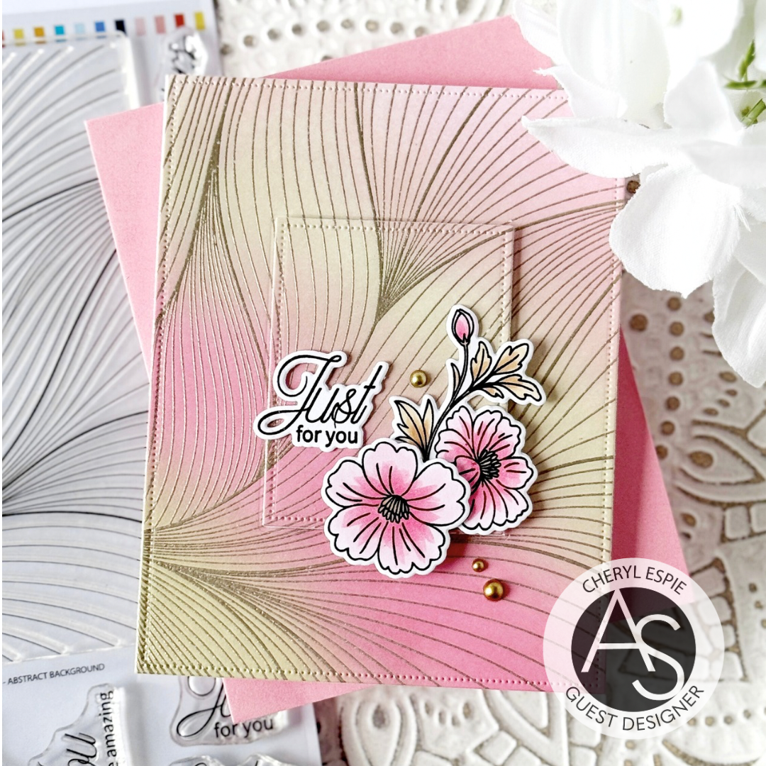 Alex Syberia Designs Abstract Background Stamp Set & Die set